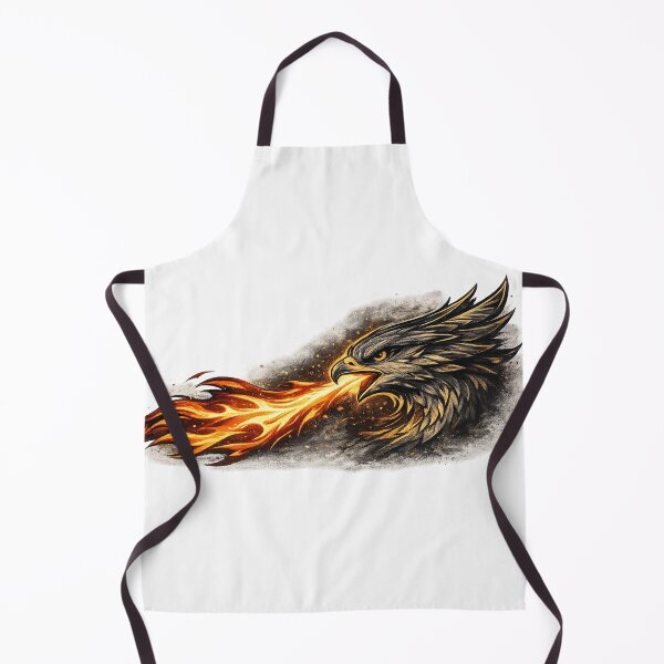 Item preview, Fire Falcon Illustration – Powerful Bird of Prey Fantasy Art designed and sold by theleocreator.