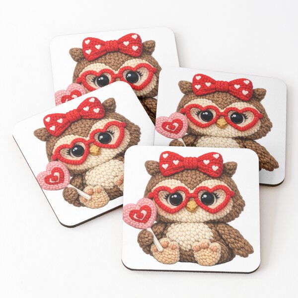 Item preview, Valentine's Faux Yarn Owl designed and sold by KC's.
