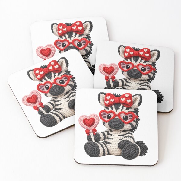 Item preview, Valentine's Faux Yarn Zebra designed and sold by KC's.