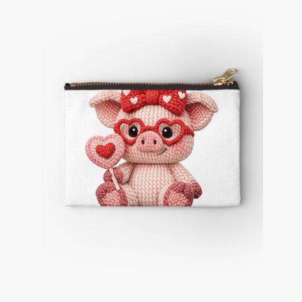 Item preview, Valentine's Faux Yarn Pig designed and sold by KC's.