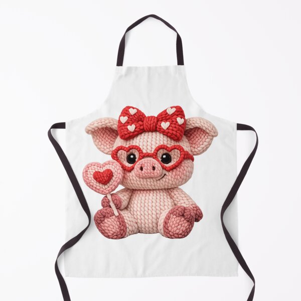 Item preview, Valentine's Faux Yarn Pig designed and sold by KC's.