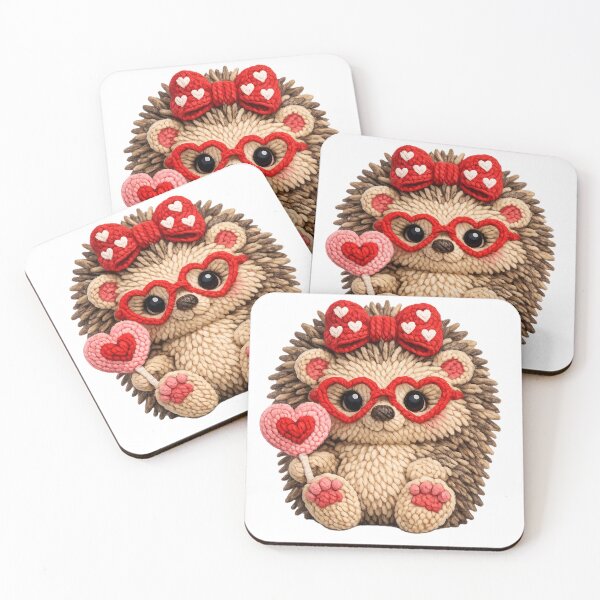 Item preview, Valentine's Faux Yarn Hedgehog designed and sold by KC's.