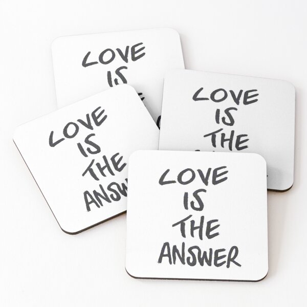 Item preview, Love Is the Answer Typography designed and sold by PopCultureArtShop.