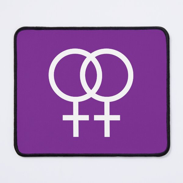 Item preview, Double Venus Lesbian Pride Symbol - White Symbol With Dark Background designed and sold by Sophie’s Tees.