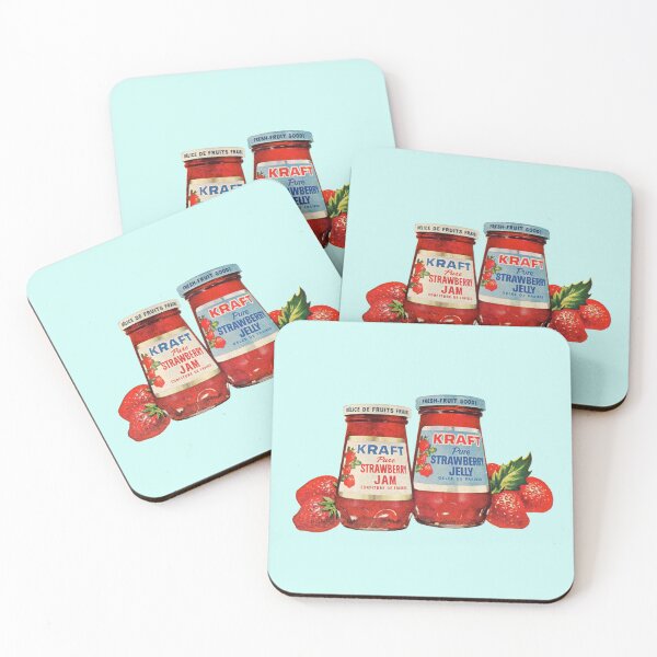 Item preview, Retro Strawberry Jam 1960s Food designed and sold by The Sticker Bureau.