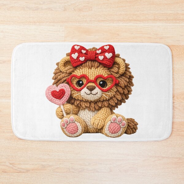 Item preview, Valentine's Faux Yarn Lion designed and sold by KC's.