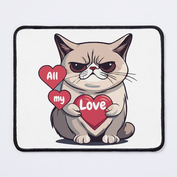Item preview, Cranky Cat Love designed and sold by Delfyn Studios.