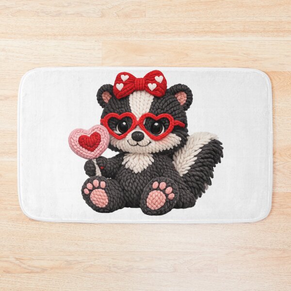 Item preview, Valentine's Faux Yarn skunk designed and sold by KC's.