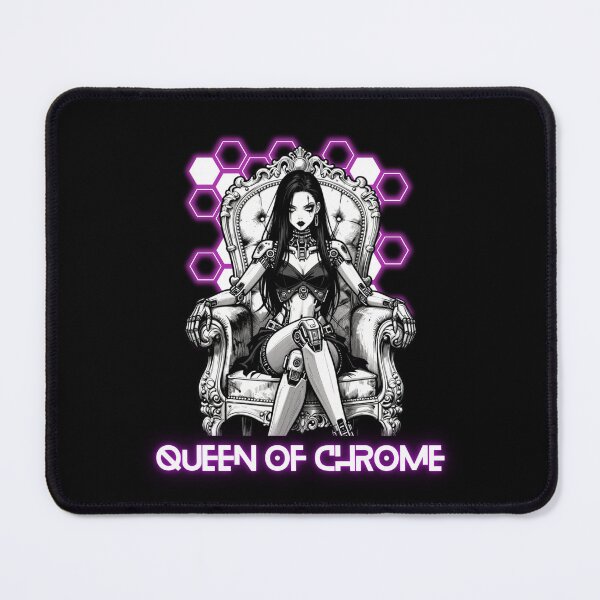 Item preview, Queen of Chrome - Cyberpunk Throne Cyborg Girl designed and sold by StudioAkuma.