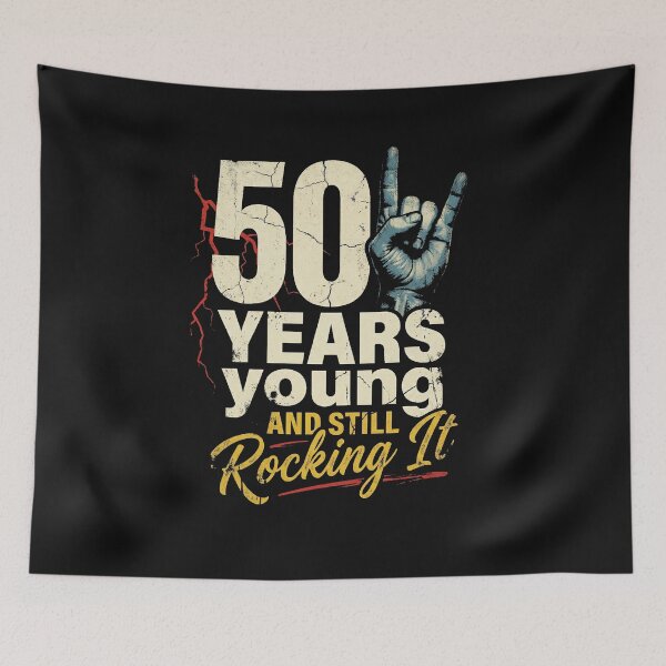 Item preview, 50 Years Young Rock and Roll Birthday designed and sold by AdyKurniawan.
