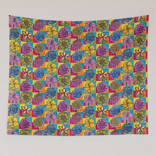 Item preview, Tapestry of Flowers 2 designed and sold by Rebecca Lyon Art .