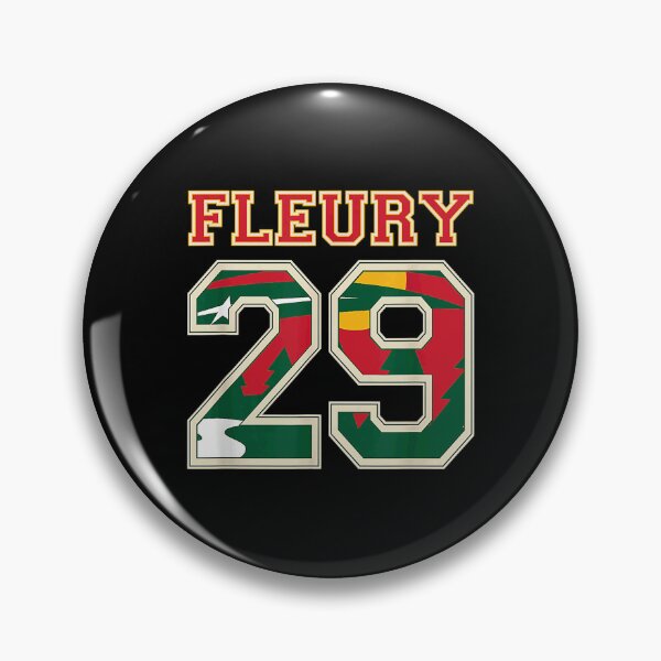 Item preview, Fleury 29 Wild Goalie Flower Minnesota Pro Ice Hockey designed and sold by Eman-Shop.