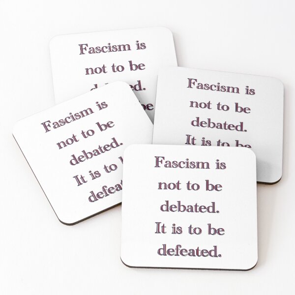 Item preview, Fascism Is Not to Be Debated – Anti-Fascist Political Statement designed and sold by aadventures.