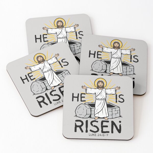 Item preview, Jesus Resurrection He Is Risen Luke 24 6-7 Christians Easter designed and sold by Forevermore.