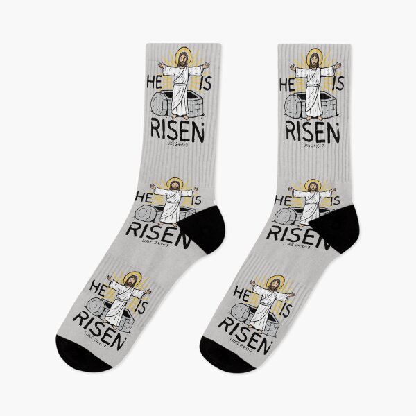 Item preview, Jesus Resurrection He Is Risen Luke 24 6-7 Christians Easter designed and sold by Forevermore.