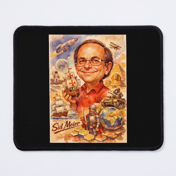 Item preview, Sid Meier designed and sold by Sarcastic designs.