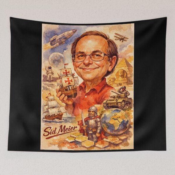 Item preview, Sid Meier designed and sold by Sarcastic designs.