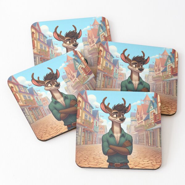 Item preview, Deer Standing In Town designed and sold by nikkolaus.