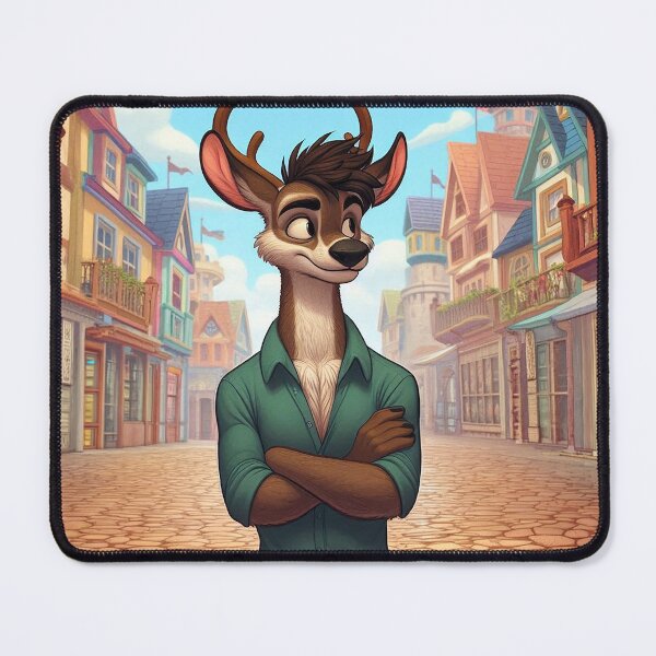 Item preview, Deer Standing In Town designed and sold by nikkolaus.