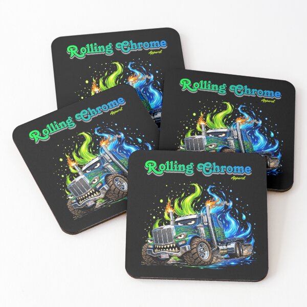 Item preview, Green & Blue Peterbilt with Cartoon design designed and sold by rharrisphotos.