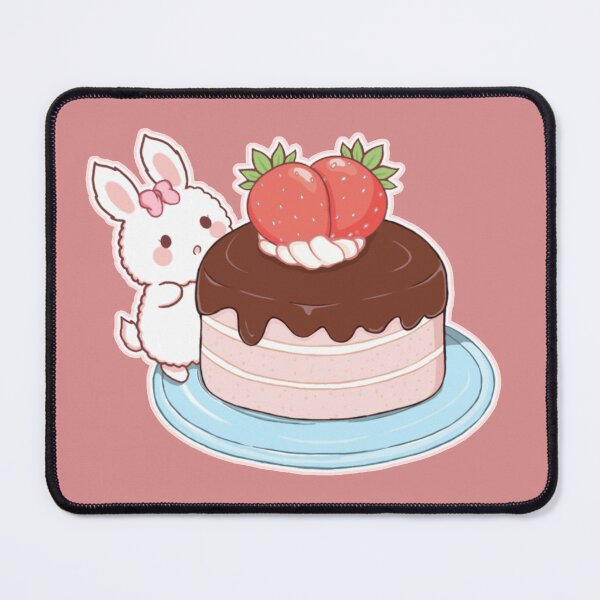 Item preview, Little bunny with cake chocolate designed and sold by LittleAi.