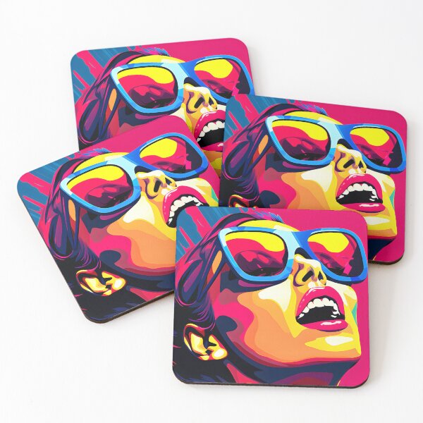 Item preview, Pop Art Female With Sunglasses Comic Book Design designed and sold by DEC02.