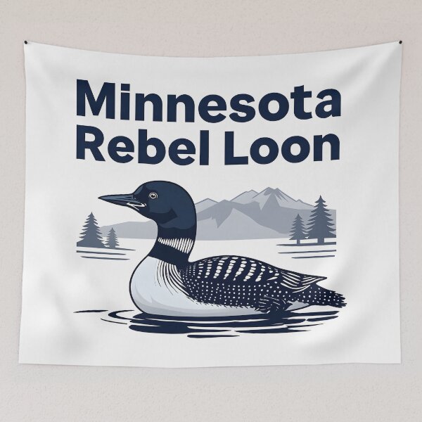 Item preview, anti ice minnesota rebel loon  designed and sold by Uglyandcute.