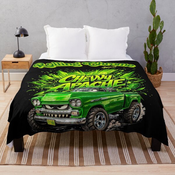 Item preview, Green Chevy Apache Cartoon image designed and sold by rharrisphotos.