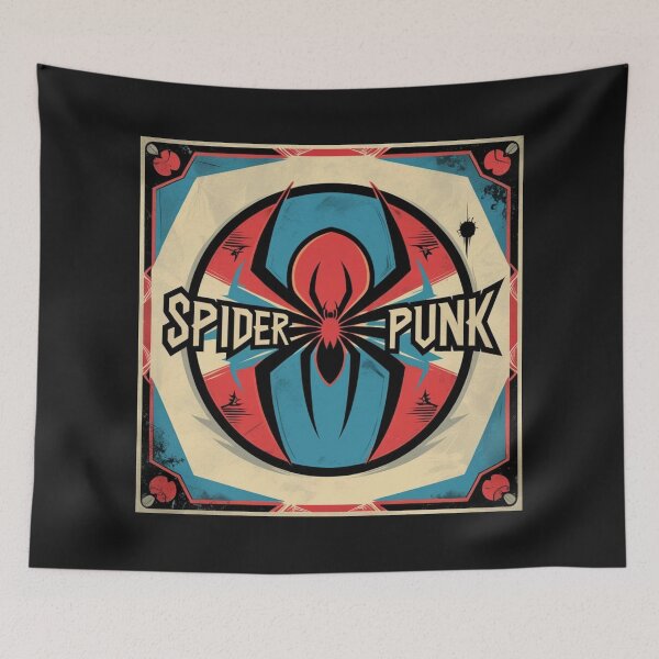 Item preview, Spiderpunk Rebel – Punk Rock Spider Street Art Illustration designed and sold by Chippychips1.