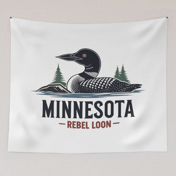 Item preview, anti ice minnesota rebel loon  designed and sold by Uglyandcute.