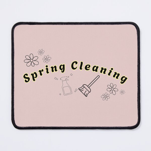 Item preview, Spring Cleaning Flowers Yellow Text Stickers Prints Posters Wall Art Magnet Home Coffee Cup Decoration TShirt Stationary Notebook Magnet Hat Kitchen Work School Office Redbubble Shop designed and sold by Saritas Boutique Shop.