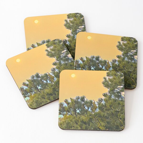 Item preview, Yellow Sky with Piñon Trees designed and sold by oh-bi-me.