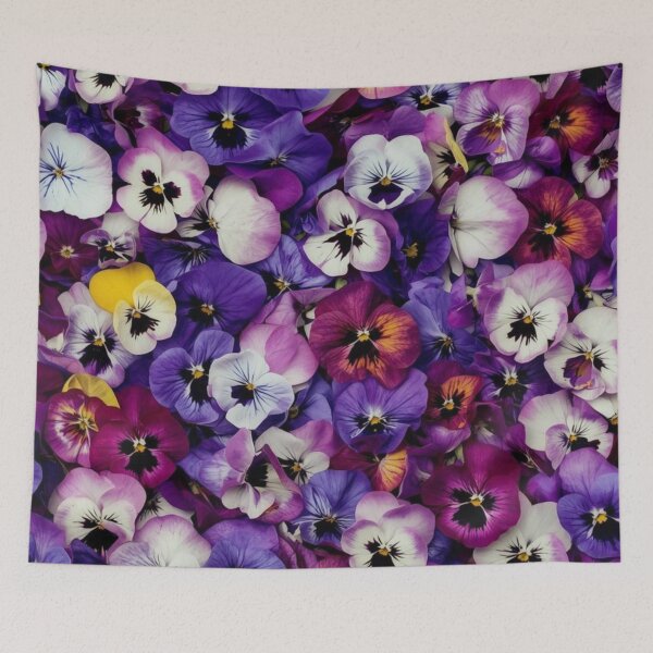 Item preview, Seamless Viola Flowers Pattern – Botanical Floral Repeat Design designed and sold by Chippychips1.