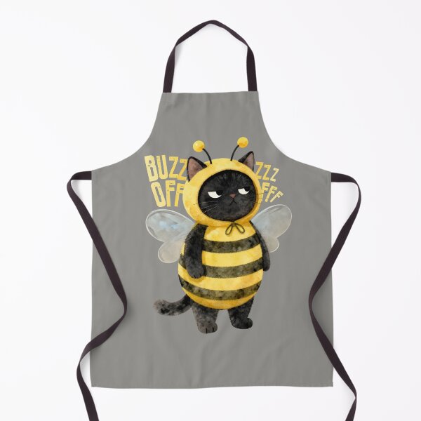 Item preview, Black Cat Buzz Off Bee designed and sold by chillaxcats.
