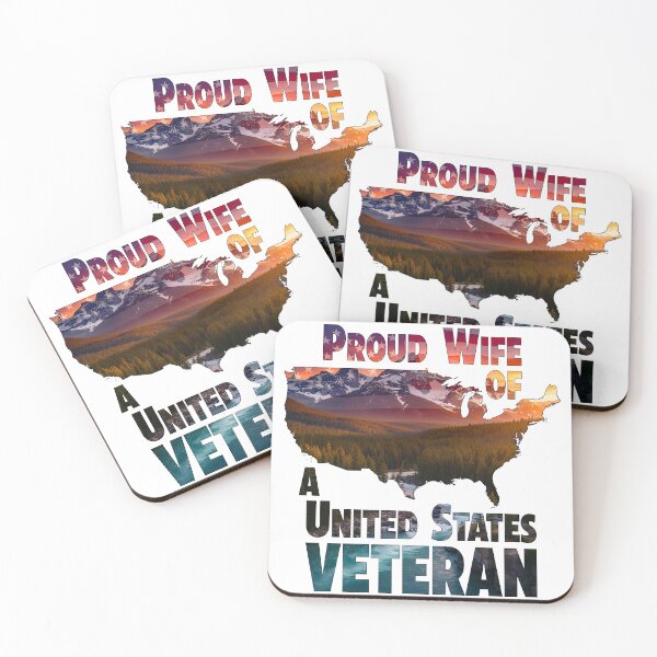 Item preview, Proud Wife of a United States Veteran - Scenic USA Map Graphic designed and sold by JamesLimborg.