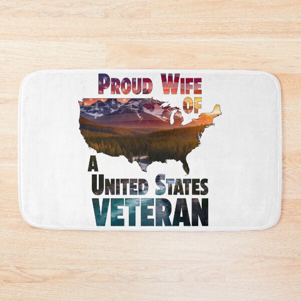 Item preview, Proud Wife of a United States Veteran - Scenic USA Map Graphic designed and sold by JamesLimborg.