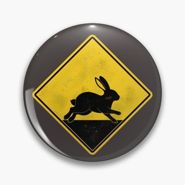Item preview, Rabbit yellow road sign designed and sold by BeKooala.