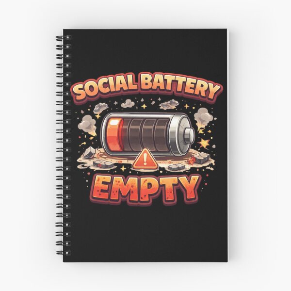 Item preview, Social Battery Empty – Low Energy Funny Aesthetic Shirt designed and sold by Tookiester.