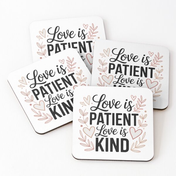 Item preview, Love Is Patient Love Is Kind, Love is patient love is kind verse​ designed and sold by graphic-genie.