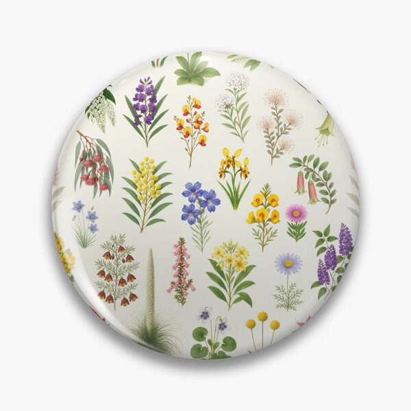 Item preview, Flowers of Australia Retro Style Botanical Plant Identification  designed and sold by kakarikihill.