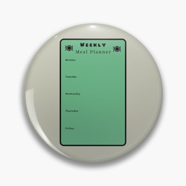 Item preview, Weekly Meal Planner Kitchen Text Stickers Prints Posters Wall Art Magnet Home Coffee Cup Decoration TShirt Stationary Notebook Magnet Hat Kitchen Work School Office Redbubble Shop designed and sold by Saritas Boutique Shop.