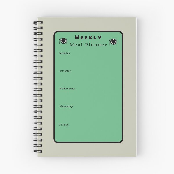 Item preview, Weekly Meal Planner Kitchen Text Stickers Prints Posters Wall Art Magnet Home Coffee Cup Decoration TShirt Stationary Notebook Magnet Hat Kitchen Work School Office Redbubble Shop designed and sold by Saritas Boutique Shop.