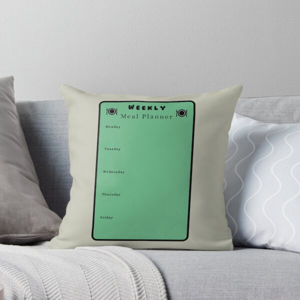 Item preview, Weekly Meal Planner Kitchen Text Stickers Prints Posters Wall Art Magnet Home Coffee Cup Decoration TShirt Stationary Notebook Magnet Hat Kitchen Work School Office Redbubble Shop designed and sold by Saritas Boutique Shop.