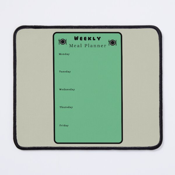 Item preview, Weekly Meal Planner Kitchen Text Stickers Prints Posters Wall Art Magnet Home Coffee Cup Decoration TShirt Stationary Notebook Magnet Hat Kitchen Work School Office Redbubble Shop designed and sold by Saritas Boutique Shop.