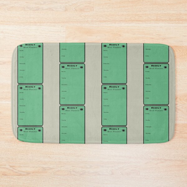 Item preview, Weekly Meal Planner Kitchen Text Stickers Prints Posters Wall Art Magnet Home Coffee Cup Decoration TShirt Stationary Notebook Magnet Hat Kitchen Work School Office Redbubble Shop designed and sold by Saritas Boutique Shop.