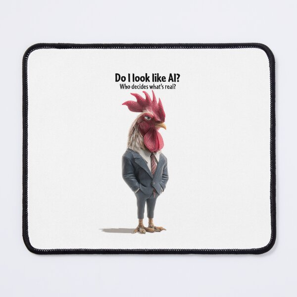 Item preview, Do I look like AI?- Imaginary business chicken designed and sold by davidartcorner.