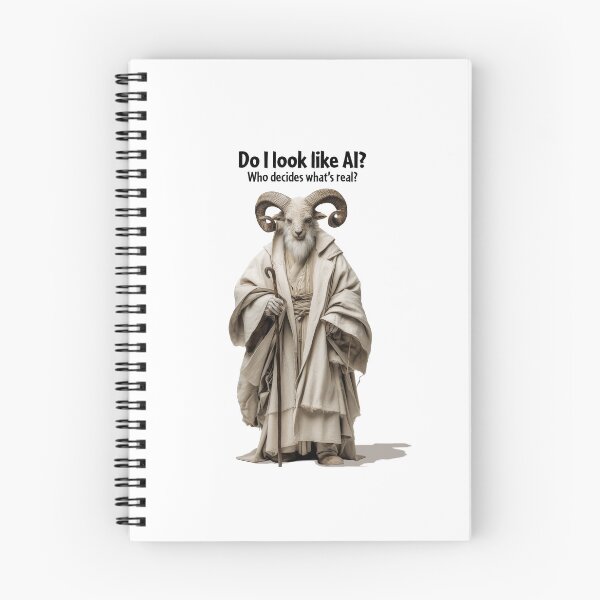 Item preview, Do I look like AI?- A delusional philosophical goat designed and sold by davidartcorner.