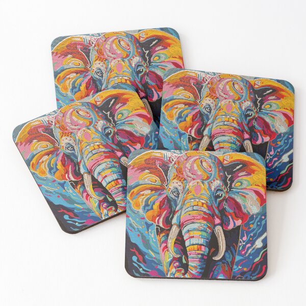 Artikelvorschau, Acrylmalerei abstrakter Elefant entworfen und verkauft von Rfcoleman.