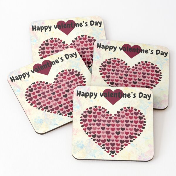 Item preview, heart of hearts valentines day colorful abstract typographic design designed and sold by SmashingDeals.