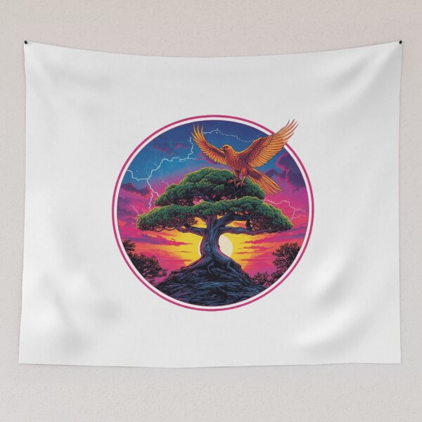 Item preview, Retro Bonsai & Phoenix Dojo Karate Art – Vintage Japanese Martial Arts Design designed and sold by Chippychips1.